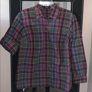 Chaps Plaid Button Down Shirt